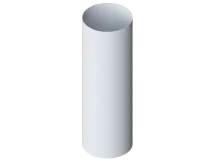 Водосточная труба с муфтой 4 м, Альта-профиль, Элит Белый