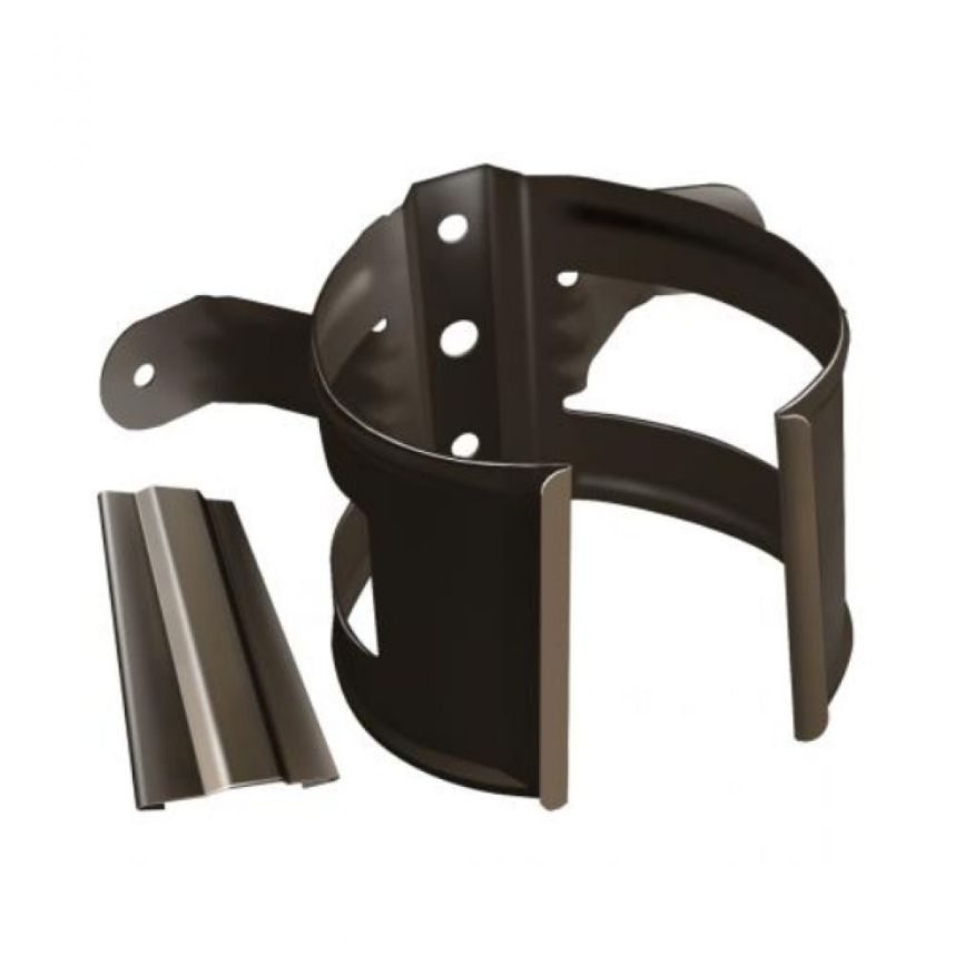 Кронштейн для трубы на деревянную основу, Grand Line, Коричневый (RR 32) купить в Владивостоке