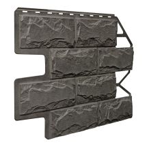 Фасадная панель FineBer Блок, Темно-серый