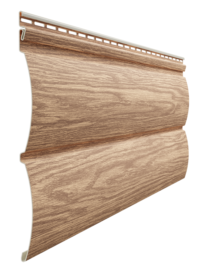 Виниловый сайдинг Docke, Монреаль Блок-Хаус D4.7T, Рябина купить в Владивостоке