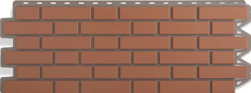 Фасадная панель Альта-Профиль, Клинкерный кирпич, Красный купить в Владивостоке