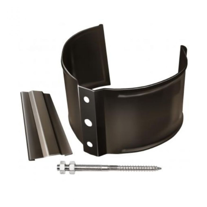 Кронштейн для трубы на кирпич, Grand Line, коричневый (RR 32) купить в Владивостоке