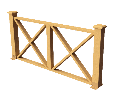 Декоративное ограждение из ДПК GRINDERDECO Тауэр песчаник купить в Владивостоке