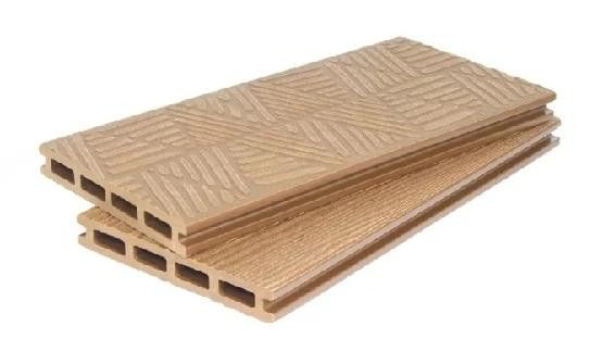 Террасная доска ДПК POLIVAN GROUP 3D+3D NEW пустотелая двухсторонняя DENPASAR Цвет: Песочный купить в Владивостоке