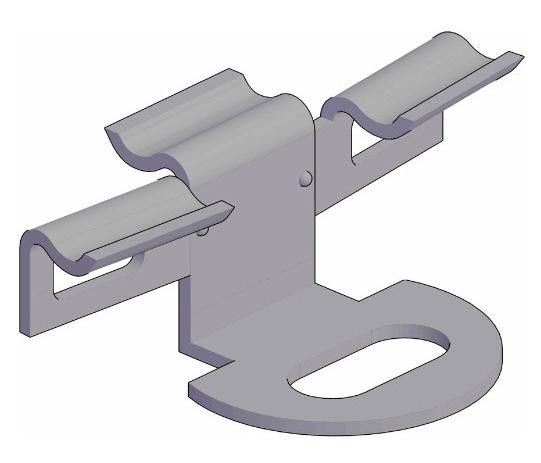 Промежуточный кляймер KRONEX № 7 для алюминиевых лаг (упаковка 100 шт.) купить в Владивостоке