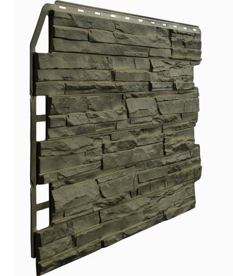 Фасадная панель Fineber, Скол 3D, Цвет Дымчатый купить в Владивостоке