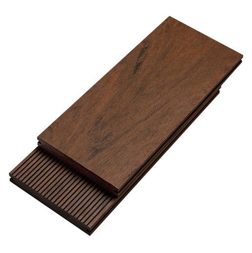 Террасная доска Bruggan Multicolor из ДПК, полнотелая, 130 мм, цвет Кедр. купить в Владивостоке