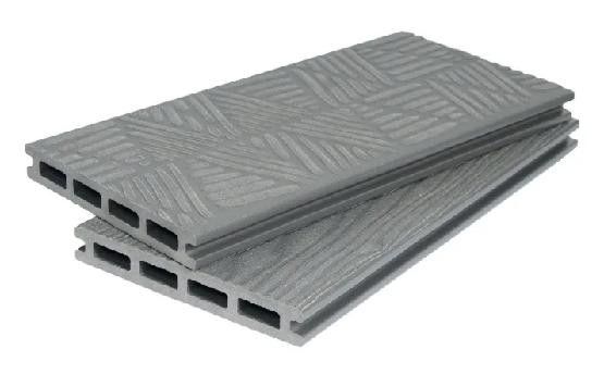 Террасная доска ДПК POLIVAN GROUP 3D+3D NEW пустотелая двухсторонняя DENPASAR Серый цвет купить в Владивостоке