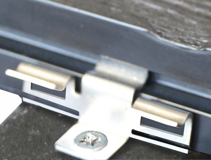 Промежуточный кляймер KRONEX № 7 для металлического каркаса и лаг ДПК (упаковка 100 шт) купить в Владивостоке