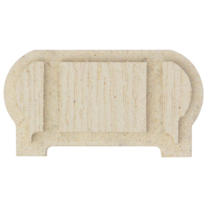 Заглушка торцевая для перил из ДПК Faynag Слоновая кость 95х50 мм купить в Владивостоке