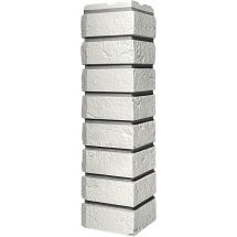 Наружный угол FineBer, Баварский кирпич, Белый цвет.