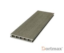 Террасная доска из ДПК VELVET BAROCCO в сером цвете