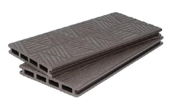 Террасная доска ДПК POLIVAN GROUP 3D+3D NEW пустотелая двухсторонняя DENPASAR Темный шоколад купить в Владивостоке