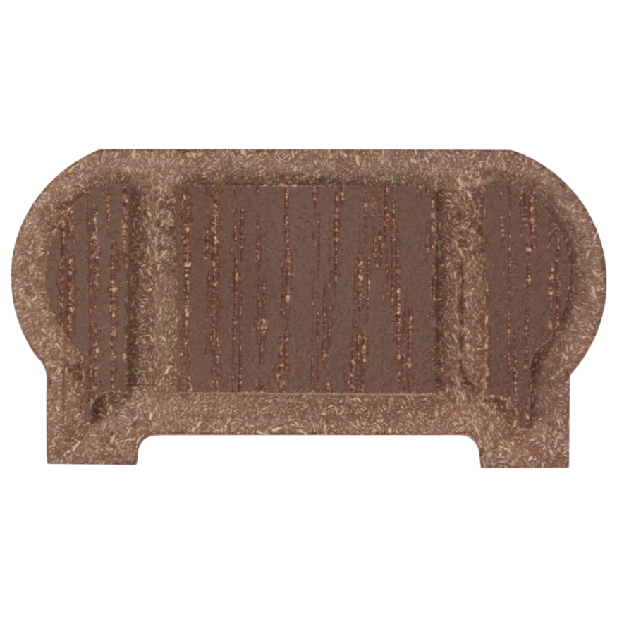 Заглушка торцевая для перил из ДПК Faynag Шоколад 95х50 мм купить в Владивостоке