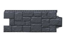 Фасадные панели Grand Line, Крупный камень Classic, Графит