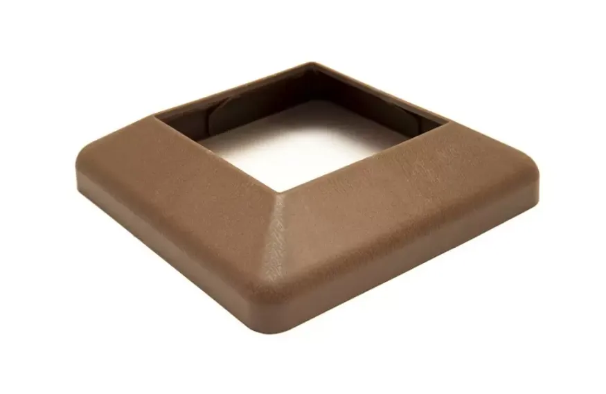 Крышка нижняя ПВХ для столба 100х100 Deckart Шоколад купить в Владивостоке