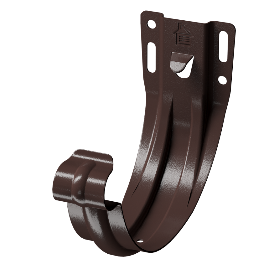 Кронштейн карнизный желоба Docke Stal Premium, штампованный, цвет Шоколад. купить в Владивостоке