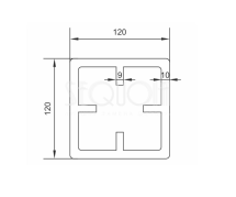 Столб SEQUOIA Эволюция 3D ДЕРЕВО КОРИЧНЕВЫЙ