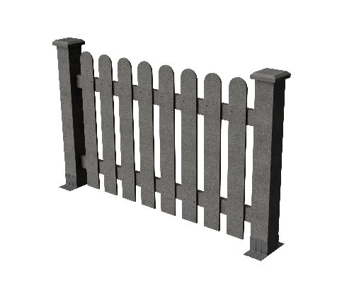 Декоративное ограждение из ДПК GRINDERDECO, цвет: серый базальт. купить в Владивостоке