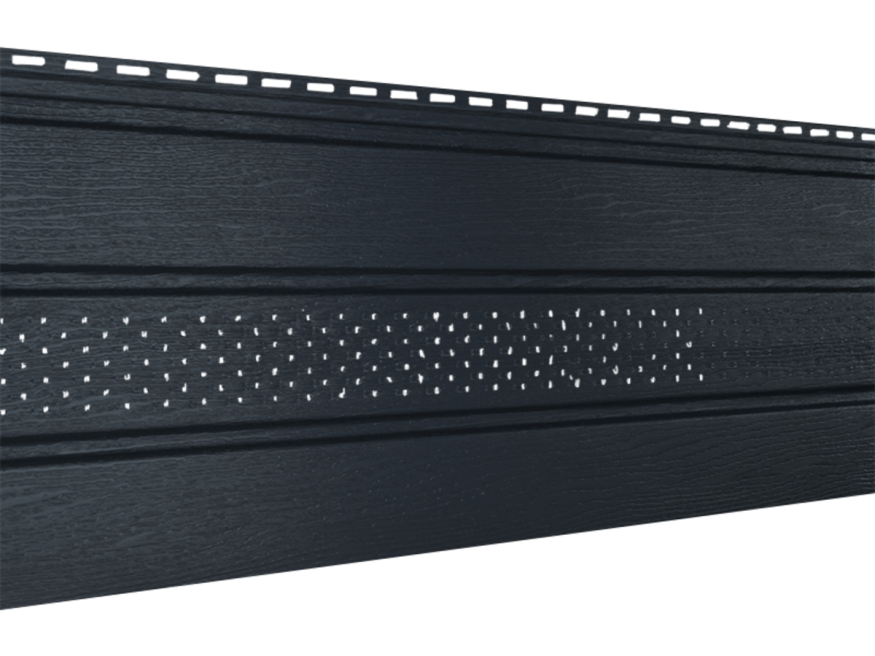 Классический софит Ю-пласт, Графитовый (с частичной перфорацией) купить в Владивостоке