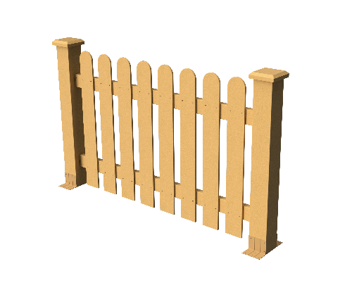 Декоративное ограждение ДПК GRINDERDECO Сежурне, цвет песчаник. купить в Владивостоке