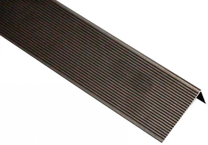 Угловой алюминиевый профиль KRONEX 51,5x30x3000 мм, цвет коньяк. купить в Владивостоке