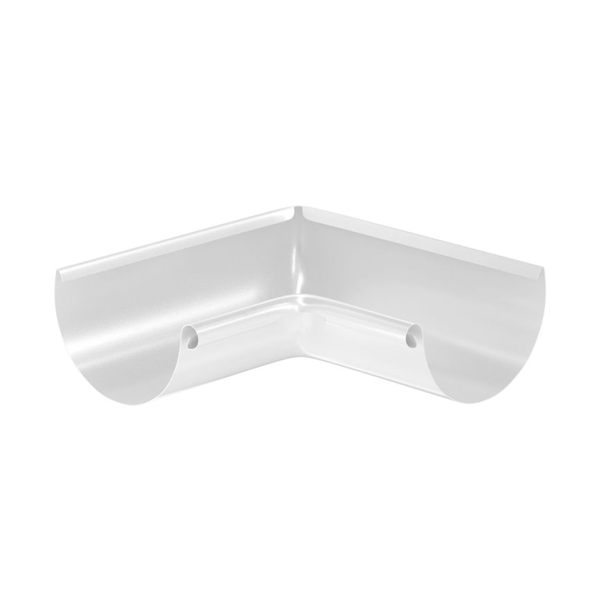 Угол желоба внутренний Aquasystem, PU MATT, RAL 9003 Белый 125/90 купить в Владивостоке