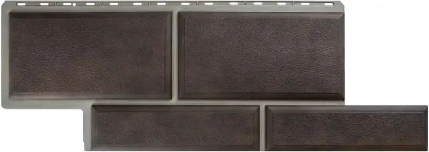 Фасадная панель Альта-Профиль Флорентийский камень Коричневый купить в Владивостоке