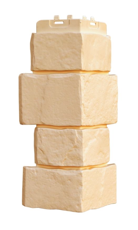 Угол наружный Grand Line, Крупный камень Classic, Бежевый купить в Владивостоке