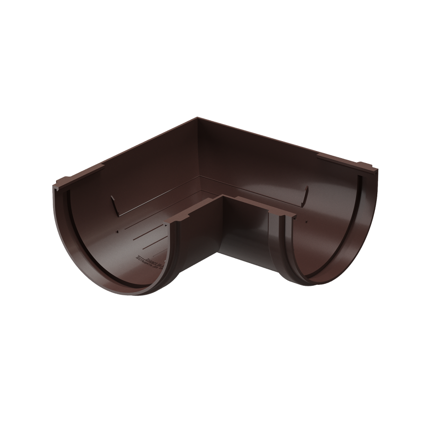 Угол желоба универсальный 90°, Docke Standard, Цвет: тёмно-коричневый купить в Владивостоке