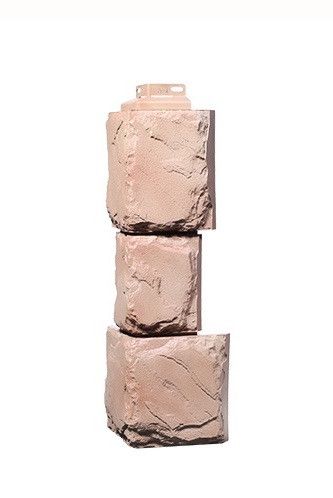 Угол Фасадного Облицовочного Материала Серии «Камень крупный» Цвет Терракота купить в Владивостоке