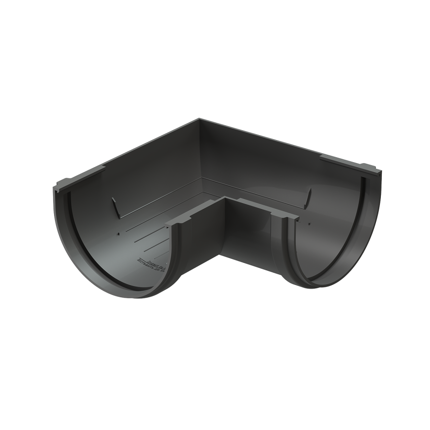 Угол желоба универсальный 90° Docke Standard, Серый купить в Владивостоке