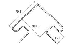 Наружный угол Tecos Ardennes Цвет светло-салатовый купить в Владивостоке