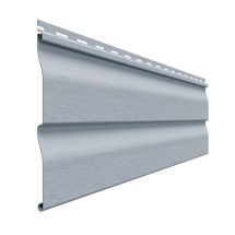 Виниловый сайдинг Доломит Classic, цвет серо-голубой.