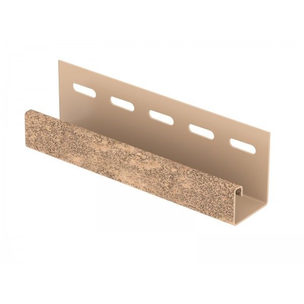 J-планка Ю-пласт Стоун Хаус Кирпич, Бежевый  купить в Владивостоке