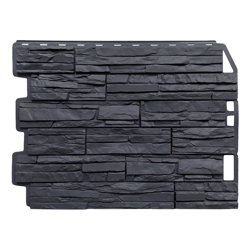 Фасадная панель FineBer Скол, Асфальт купить в Владивостоке