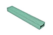 Балясина ДПК АЙ-ТЕХПЛАСТ 50x30 мм зеленого цвета.