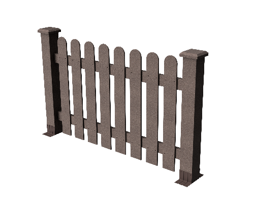 Ограждение декоративное ДПК GRINDERDECO Сежурне в цвете венге купить в Владивостоке