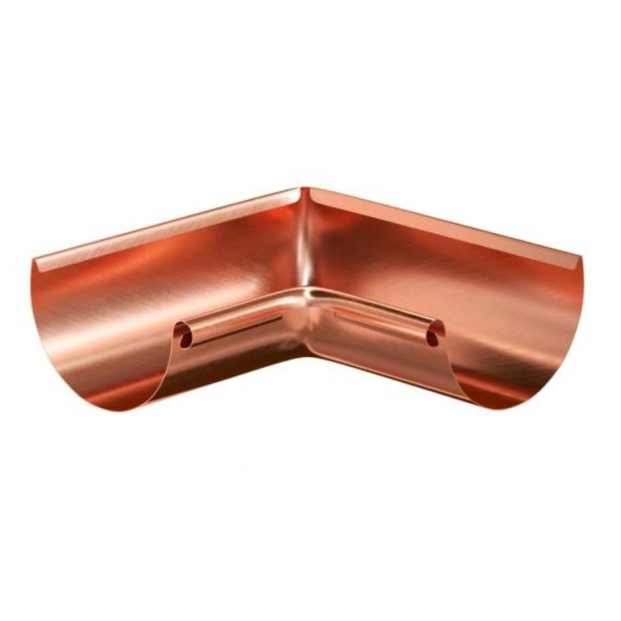 Внутренний угол желоба 90°, Aquasystem, Медь 150/100 купить в Владивостоке