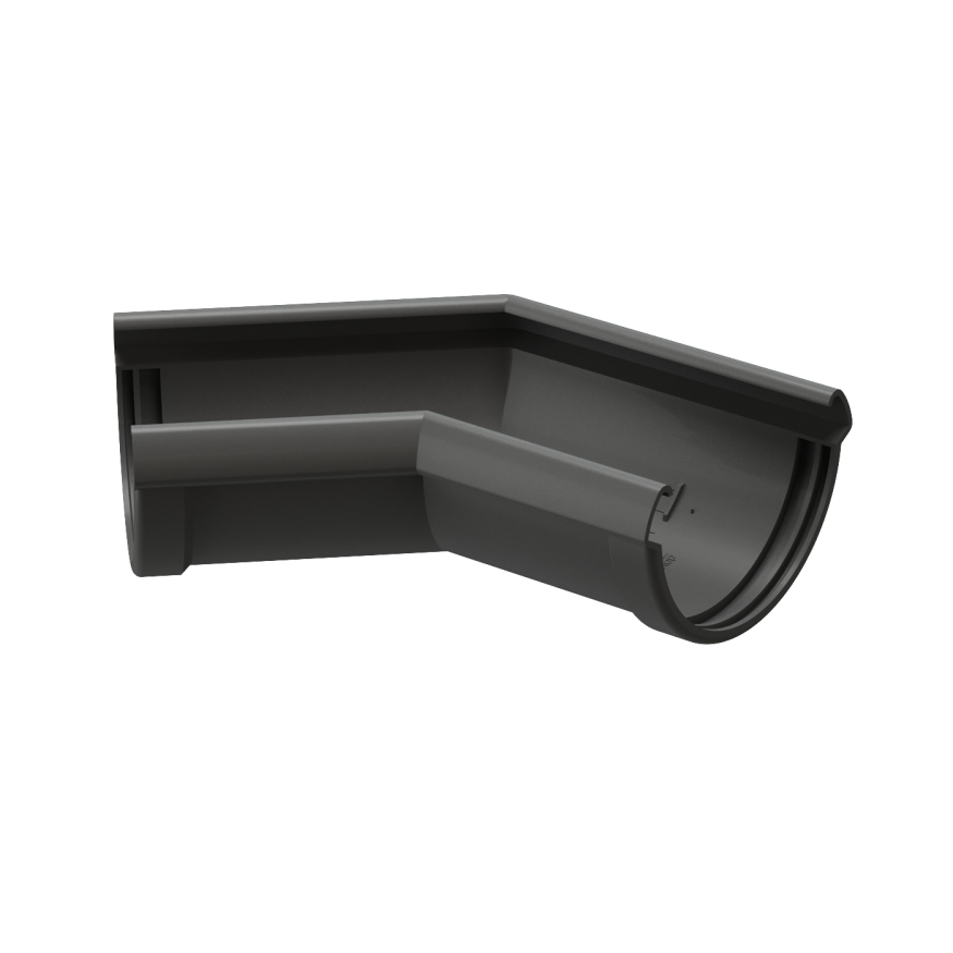 Угол желоба 135˚ Docke Lux, Графит купить в Владивостоке