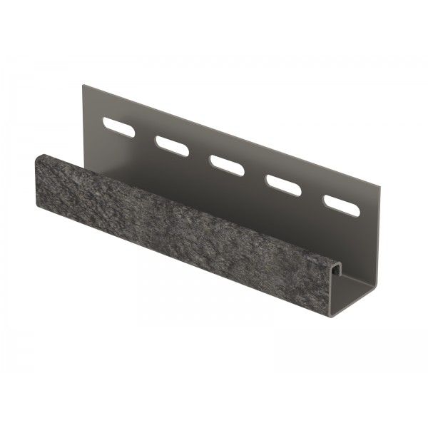 J-планка Ю-пласт Стоун Хаус Кирпич, Графитовый купить в Владивостоке