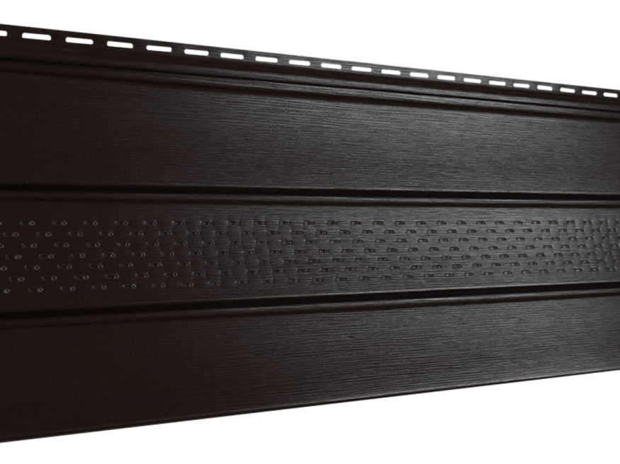 Софит PRO классический Ю-пласт, Коричневый (с частичной перфорацией) купить в Владивостоке