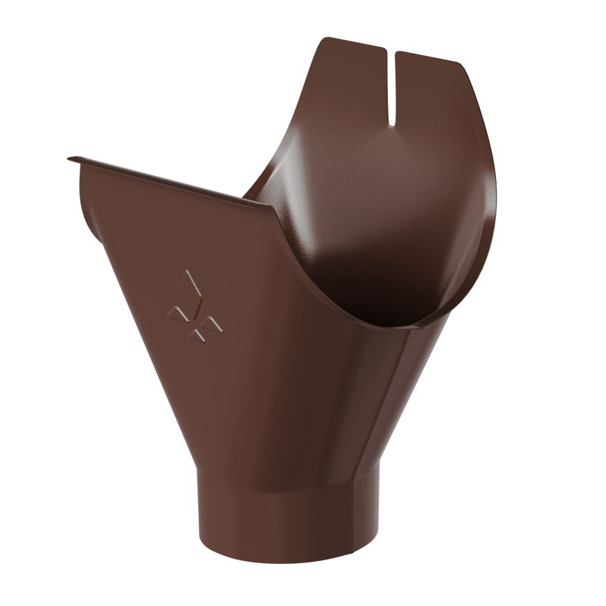 Воронка желоба Aquasystem, RAL 8017 Тёмно Коричневый 150/100 купить в Владивостоке