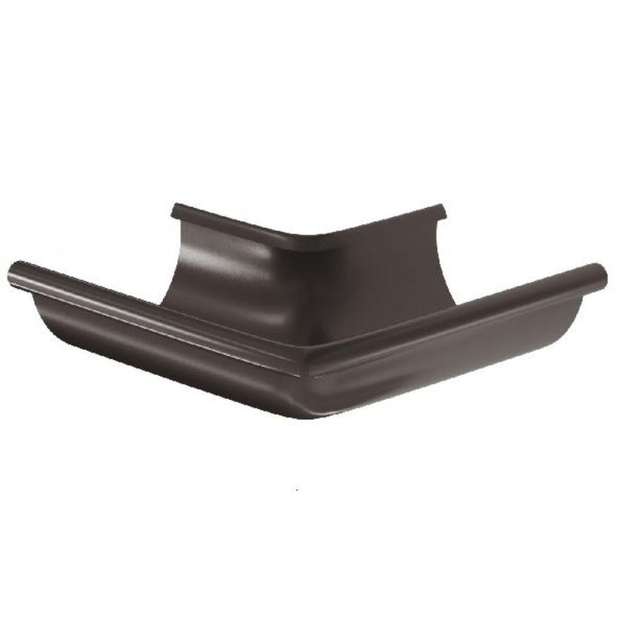 Угол желоба внешний 90°, Aquasystem, RR 32 Тёмно-коричневый 150/100 купить в Владивостоке