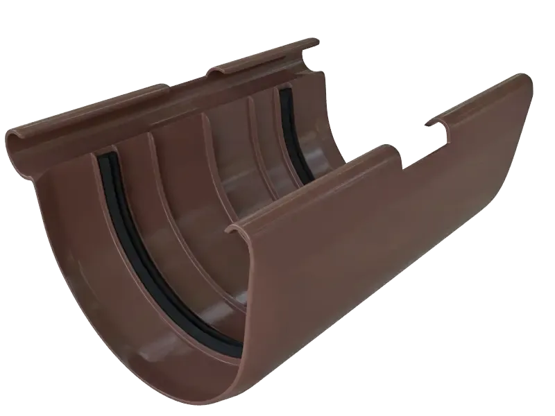 Муфта для желоба Альта-Профиль, цвет Коричневый Элит. купить в Владивостоке