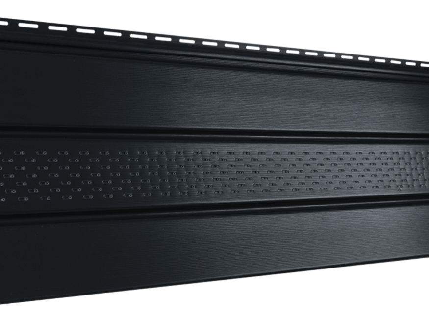 Софит PRO классический Ю-пласт, Графитовый (с частичной перфорацией) купить в Владивостоке