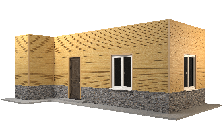 Фасадная панель GRINDERDECO, ДПК, двухсторонняя, текстура Песчаник. купить в Владивостоке