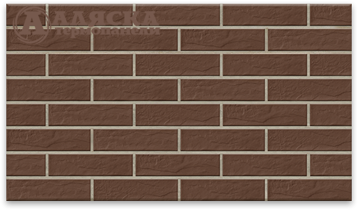 Фасадные термопанели Аляска серия Элевация 16. Braun rustik купить в Владивостоке