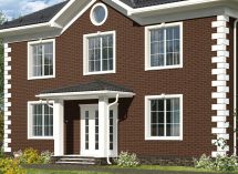 Фасадные термопанели Аляска серия Элевация 16. Braun rustik