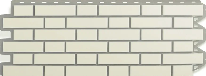 Фасадная панель Альта-Профиль, Клинкерный кирпич, Белый купить в Владивостоке